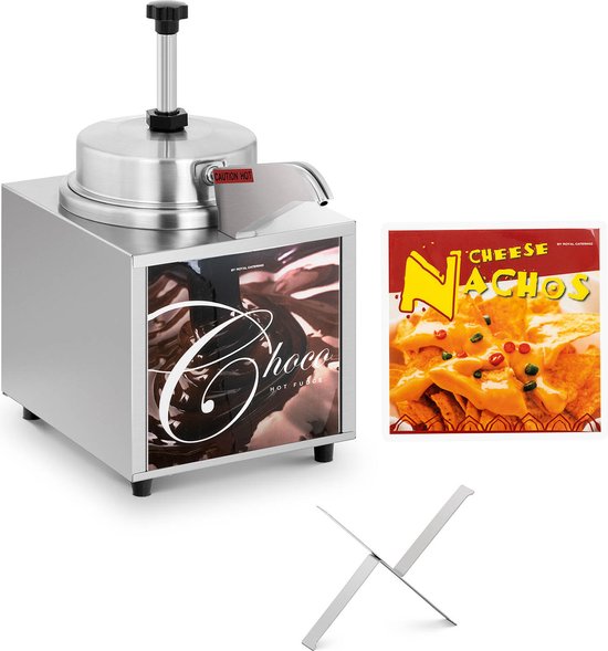 Sausdispenser - met verwarmingsfunctie - nachokaas - chocolade - 3,3 L - Royal Catering