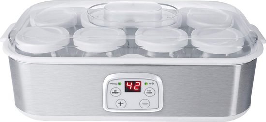 SCH® Yoghurtmaker - Yoghurtmakers - Zilver - ‎19cm x 37cmx 15cm van SCH®