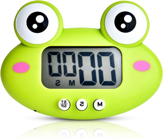Schattige Cartoon Dieren Digitale Countdown Timer met LCD Display en Magnetische Bevestiging voor Koken en Bakken, Ideaal voor Kinderen en Keukenaccessoires van Merkloos