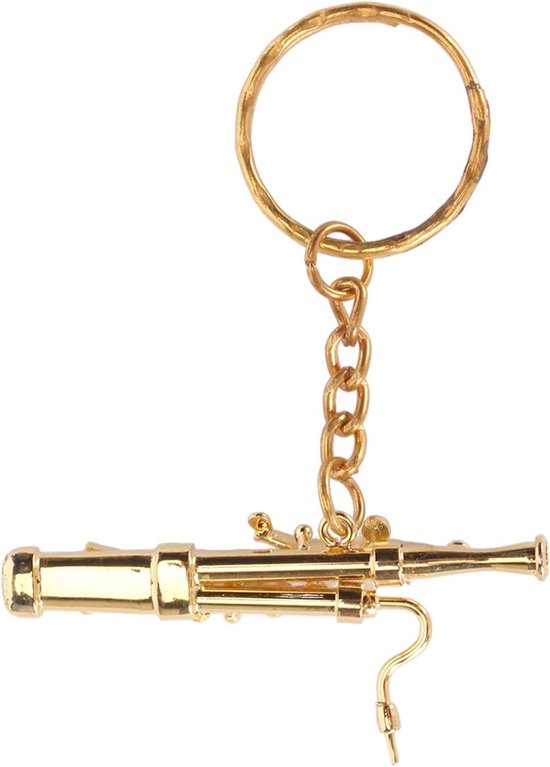Schattige Fagot Sleutelhanger, Miniatuur Muziekinstrument Sleutelhanger, Perfecte Cadeau voor Muziekliefhebbers, Decoratieve Accent voor Sleutels, Tassen en Portemonnees van Merkloos