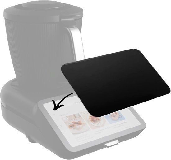 Schermbeschermer Voor Thermomix 7 TM7 - Schermbeschermer Anti-Kras en Shock Robot Keuken (Zwart)