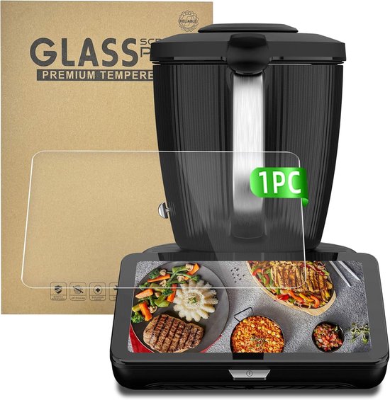 Schermbeschermglas voor Thermomix TM7 1 Stuks, 9H Panserglas Ultra Helder/Anti Krassen/Anti Vingerafdruk/Bubbelfrije Installatie, Perfect Passend Accessoire voor het TM7-scherm