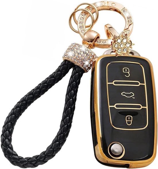 Schokbestendige Sleutelhanger en Sleutelhoes voor auto's - Bescherming voor Touran, Golf, Jetta, Bora en Polo