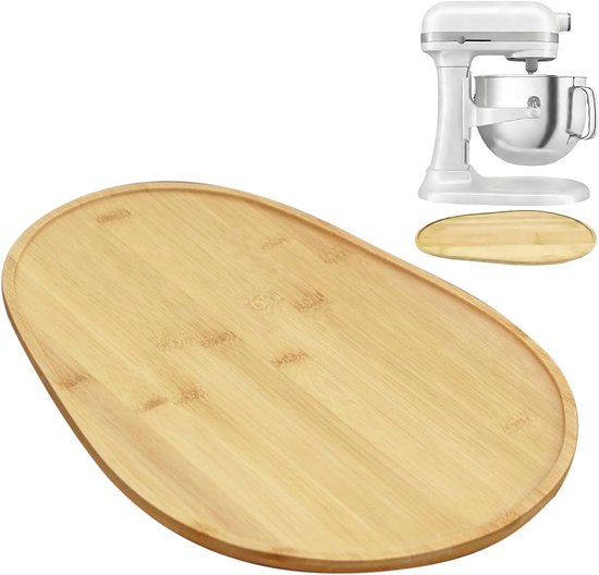 Schuifdienblad Keukenrobot - Apparaat Verplaatser - Keuken Werkblad - Krasbestendige Bescherming - 38.7 x 27.5 cm - Houtkleur van Merkloos