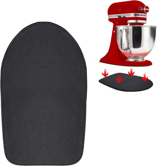 Schuifmat Keukenmachine - Mixer Pad - Apparaat Verplaatsen - Speciaal Ontworpen - 34 x 21 cm - Rood van Merkloos