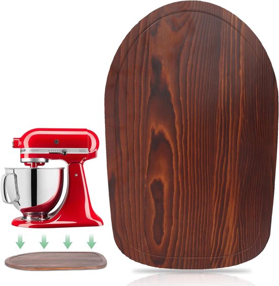 Schuifplaat Mixer - Onderlegger Keukenmachine - Keukenmachine Verplaatsen - Specifiek Vormontwerp - 374 x 252 cm - Bruin