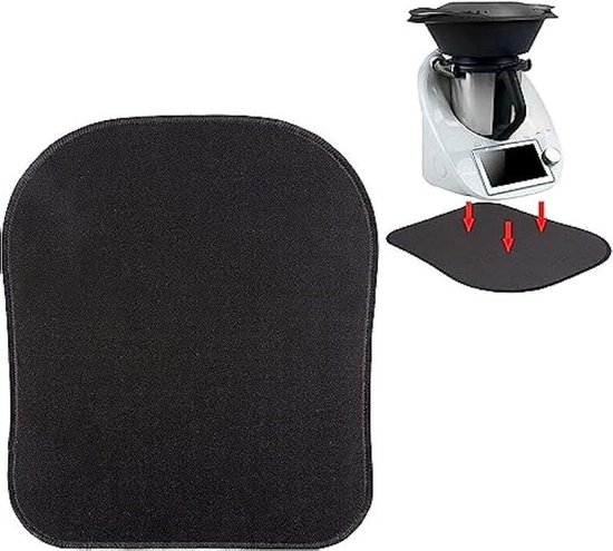 Schuifplank Keukenmachine - Glijmat Mixer - Apparaat Verplaatsen - Werkblad Bescherming - 30 x 35 cm - Zwart