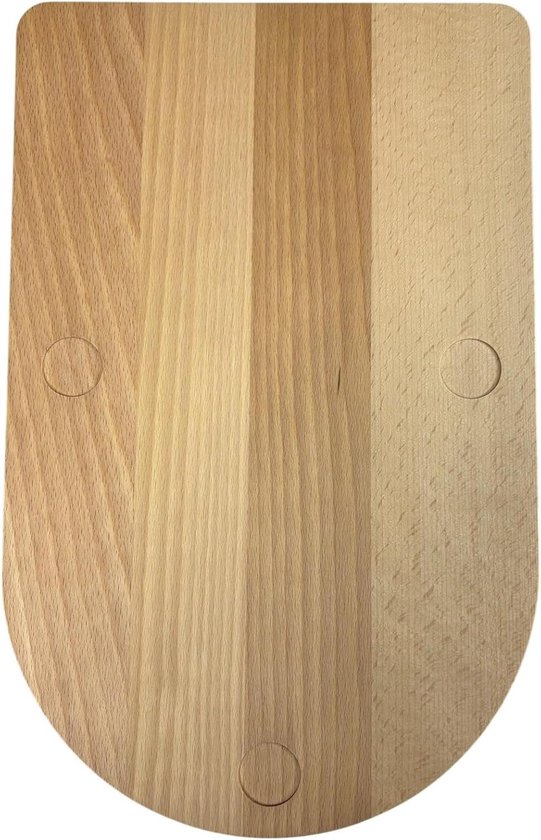 Schuifplank Keukenmachine - Houten Plank - Apparaat Verplaatsen - Met Handgrepen - 41 x 26 x 2.8 cm - Natuurlijk