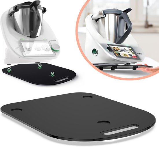 Schuifplank Voor Thermomix TM6 TM5 - Hulpschuifmat - Schuiflade - Thermomix-Accessoires - Schuifplank Van Acryl Met Handgreep