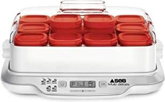 SEB - Multi Délices Express 5 in 1 Yoghurtmaker- 12 Potten en Timer - 600 Watt van Merkloos