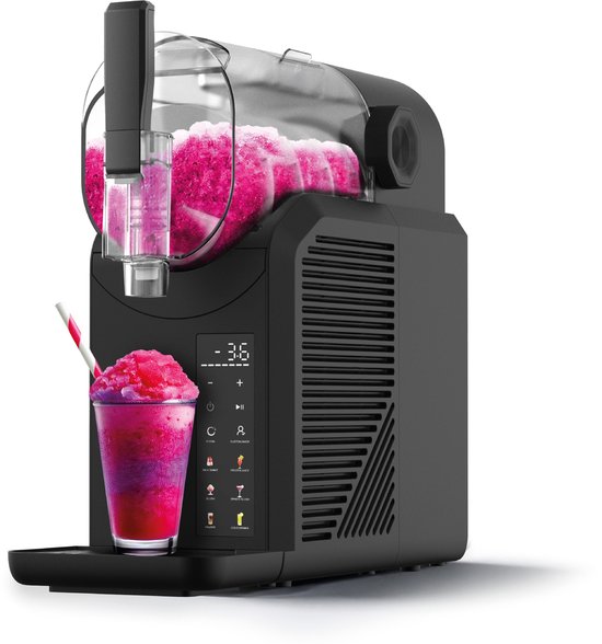 Seeger SuperSlush Machine - 7 Automatische Programma's - Slush Puppy Maker- Slushy, Granita, Frappé, Milkshakes en meer - Zelfreinigingsmodus van Seeger