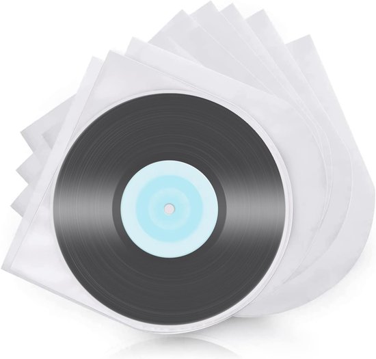 Semitransparante Antistatische Vinyl Binnenhoezen voor 12 Inch Grammofoonplaten - 50 Stuks Bescherming, Kwaliteit, Opberging