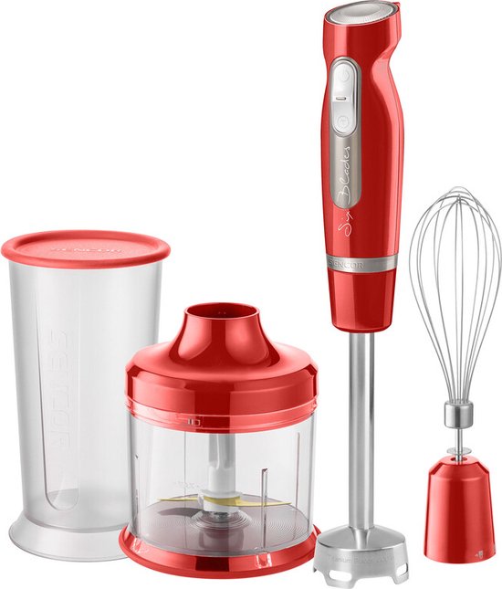 Sencor SHB 4464RD-EUE3 Staafmixer 1000 W Rood van Sencor
