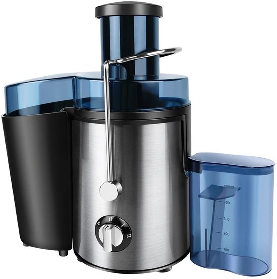 Sensova Blender 1000W - Draagbare Juicer & Smoothie Maker - 500ml Sapcentrifuge voor Groenten en Fruit - 2 Snelheden - Snelle 3s Extractie - Ideaal voor Smoothies & Babyvoeding van Merkloos