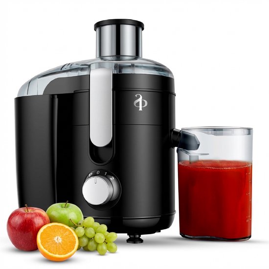 SEPH Sapcentrifuge – Juicer voor Groenten & Fruit – 600W – Brede Vulopening – RVS Mes – Compact – Zwart van Merkloos