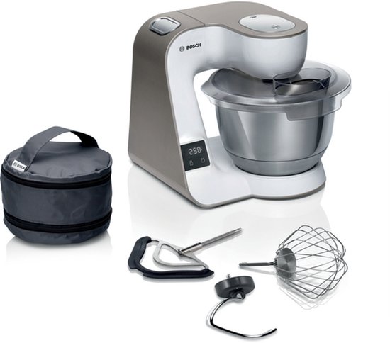 Serie 4 Keukenmachine met weegschaal en timer MUM 5 1000 W Wit, Champagne MUM5XW00 van Merkloos