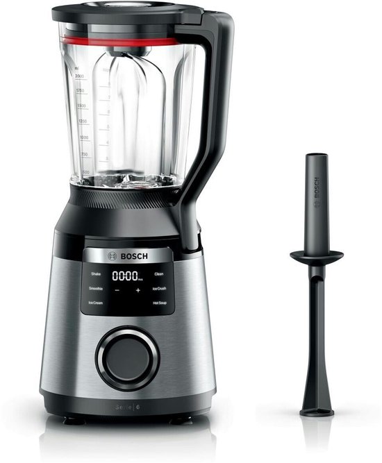 Serie 6 Blender met hoge prestaties VitaPower 1800 W Roestvrij staal MMB6762M van Bosch