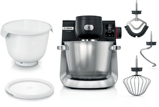 Serie 6 Keukenmachine met weegschaal en timer 1600 W Zwart, RVS MUMS6ZS18