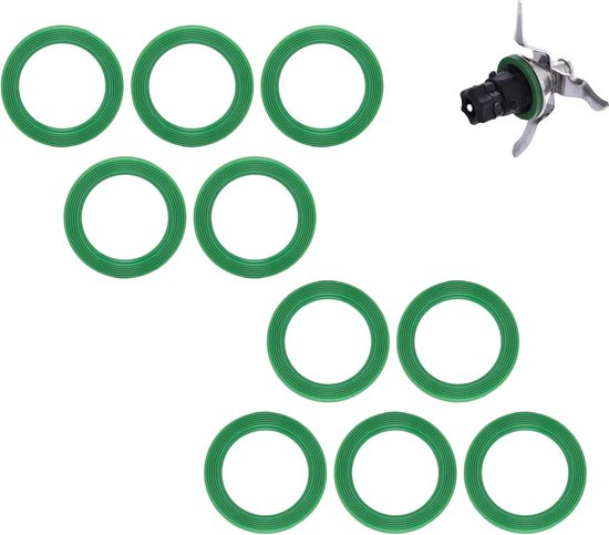 Set van 10 vervangende O-ringen en pakkingen Geschikt voor Vorwerk Thermomix TM5 en TM6 blenders; vervangende mengkommen voor tafelblenders (messen niet inbegrepen).