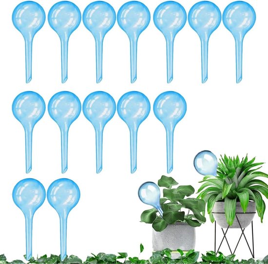 Set van 14 Kleine Irrigatieballen voor Planten - Automatische Watergift voor Potplanten, Huishoudplanten en Tuinplanten - Ideaal voor Binnen en Buiten