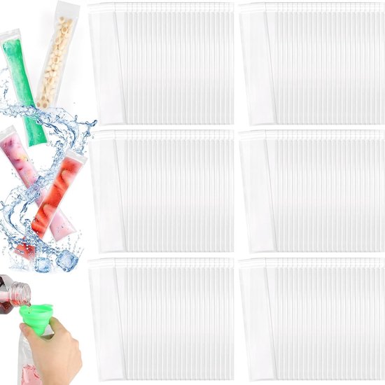 Set van 150 BPA-vrije ijszakken met trechter - Perfect voor yoghurt, ijs en snoep maken
