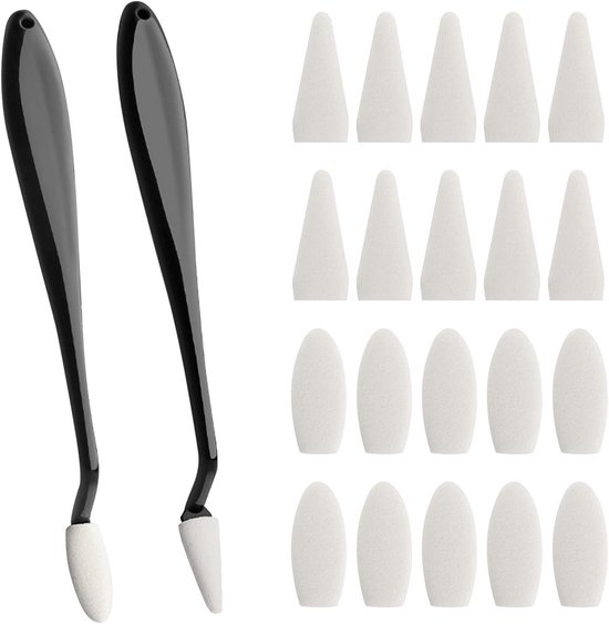 Set van 2 blenders met 20 sponskoppen voor het maken van creatieve ontwerpen en kunstprojecten
