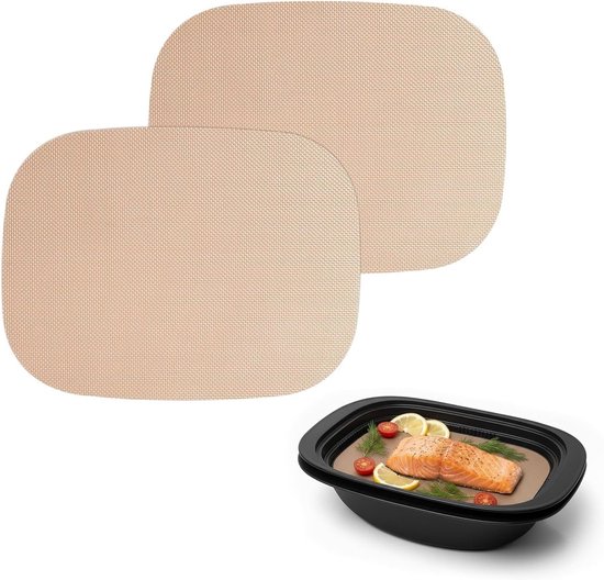Set van 2 Herbruikbare Bakfilms voor Thermomix TM7 Varoma - Anti-aanbak, Warmtebestendig tot 250°C, Vaatwasserbestendig, BPA-vrij, Perfect voor Bakken en Koken