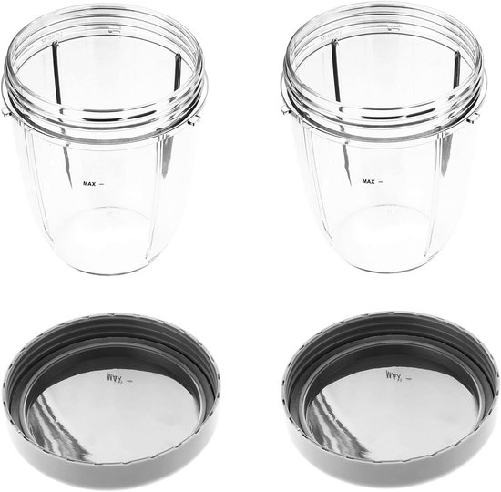 Set van 2 koffiekopjes van 18 oz met extra deksel voor blender, ideaal voor smoothies en shakes