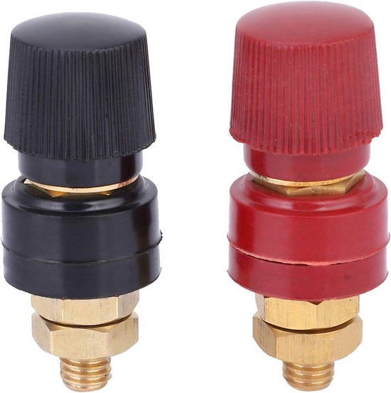 Set van 2 M8 Binding Posts voor 0V-380V - Messing Terminal voor Lasinverter en Elektrische Toepassingen