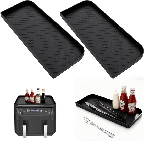 Set van 2 Multifunctionele Siliconen Accessoires voor Airfryer, Opbergrek en Stofbescherming voor Keuken en Koken van Merkloos