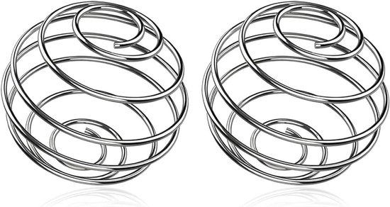 Set van 2 RVS Mengballen voor Shakers, Ideaal voor Eiwitshakes en Smoothies, Perfecte Blender Ballen voor Mixers en Flessen van Merkloos