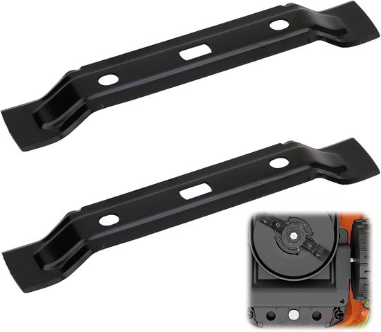 Set van 2 slijpbladen compatibel met de robot slijpmachine Voor Stihl iMOW RMI 422 422P 422PC RMI 522 Viking MI 422, Voor Stihl imow rmi 422, 20 cm, zwart