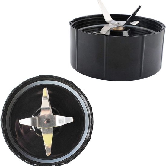 Set van 2 stuks vervangend mesblok voor MB‑model blender, vierbladig kruis mes van roestvrij staal met afdichtring, reserveonderdeel voor keukenmixer en sapmachine