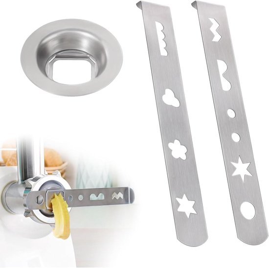 Set van 2 Taartvormen, 8 Vormen voor Vleesmolen Accessoires, Koekjes- en Dessertvormen voor MUM4/MUM5 van Merkloos
