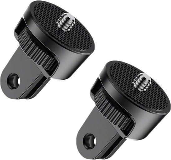Set van 2 universele adapters voor actiecamera's, met 360° rotatie en schokdempers, ideale accessoires voor GoPro en Insta360 X5 bevestigingen, perfect voor het vastleggen van je avonturen