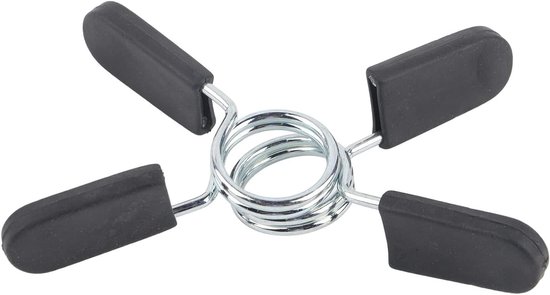 Set van 2 Veer Klemmen voor Halterstangen - Veiligheidsclips voor Dumbbells en Fitness Training van Merkloos