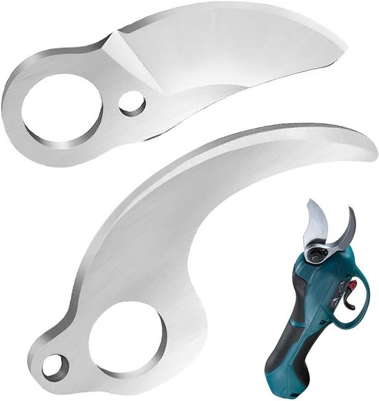 Set van 2 Vervangende Messen voor Elektrische Snoeischaren, Ideaal voor Snoeien, Tuinieren en Secateurs, 30 mm Vast en Beweegbaar Mes (1 Paar)