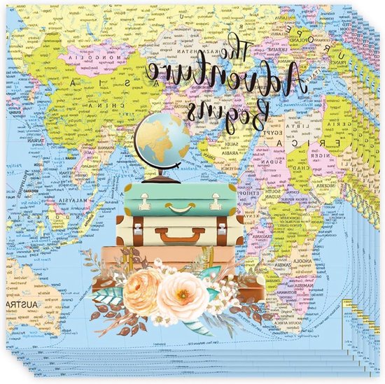 Set van 20 unieke reiservetten voor wereldreizigers, perfect voor elke gelegenheid van Merkloos