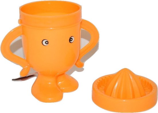 Set van 3 stuks - Citruspers - Fruitpers - Sinaasappelpers - Handmatig - Met drinkbeker van Merkloos