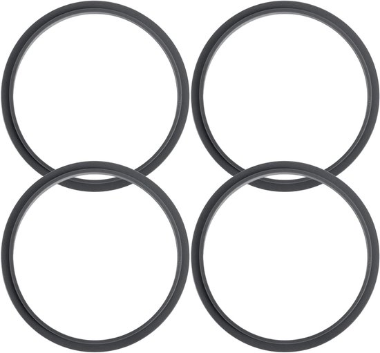 Set van 4 Herbruikbare O-Ringen voor Mixers, Waterdichte Siliconen Sealing Rings, Vervangingsonderdelen voor Blender Accessoires en Agitator van Merkloos