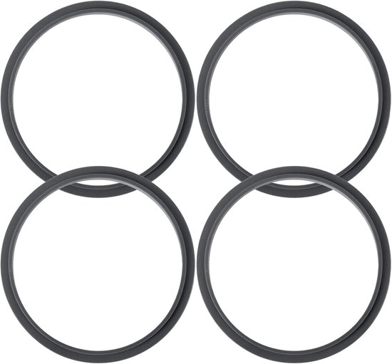 Set van 4 Waterdichte Siliconen O-Ringen voor Mixers, Herbruikbare Sealing Rings als Vervangingsonderdeel, Blender Accessoires voor Optimale Prestaties