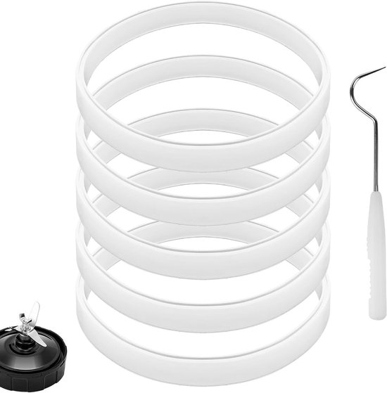 Set van 5 Vervangende Onderdelen voor Blender - Siliconen Dichting en Gereedschap voor Perfecte Pasvorm, Geschikt voor NutriBullet Modellen van Merkloos