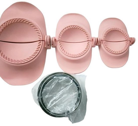 Set van 6 - Italiaanse pastamallen en pastamachine - inclusief 3 sets Italiaanse pastamallen en snijbladen in verschillende maten - geschikt voor het maken van pasta, wonton en gebak - klein/middelgroot/groot - 6,8/7,8/10,8 cm van Merkloos