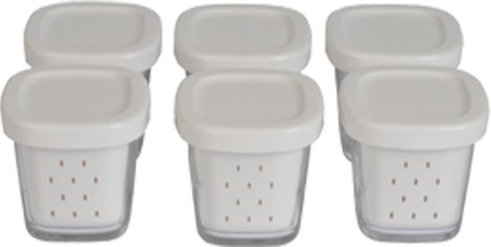 set van 6 potten voor yoghurtmaker - seb - XF100110