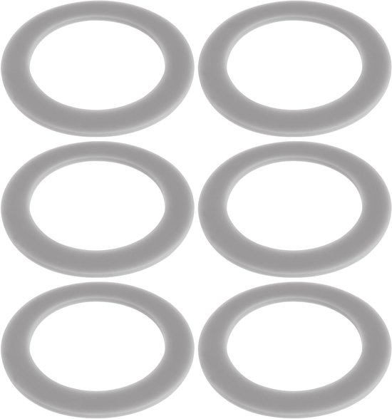 Set van 6 Silicone O-Ringen voor Blender - Vervangingsgasket met 47mm Binnen- en 67mm Buitendiameter, 2mm Dikte, Ideaal voor Keukenaccessoires van Merkloos
