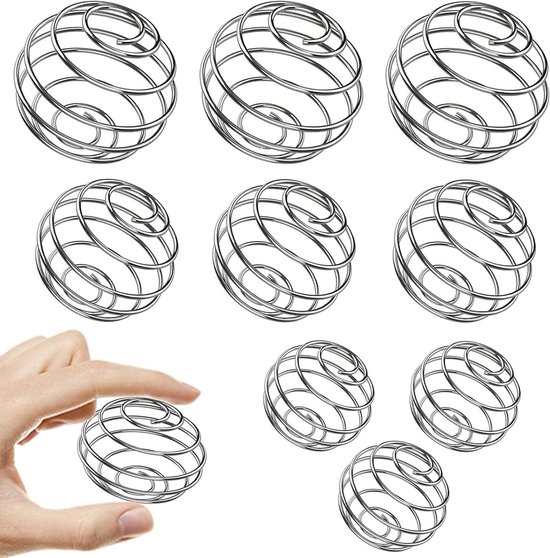 Set van 9 RVS Shaker Ballen voor Eiwitdranken - Ideaal voor Mixen, Blender en Whisken - 3 Verschillende Maten