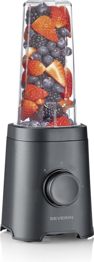 Severin SM 3743 Smoothieblender 320W – Smoothie To Go – 2 Bekers 600 ml – 2 Snelheden + Pulse van Merkloos