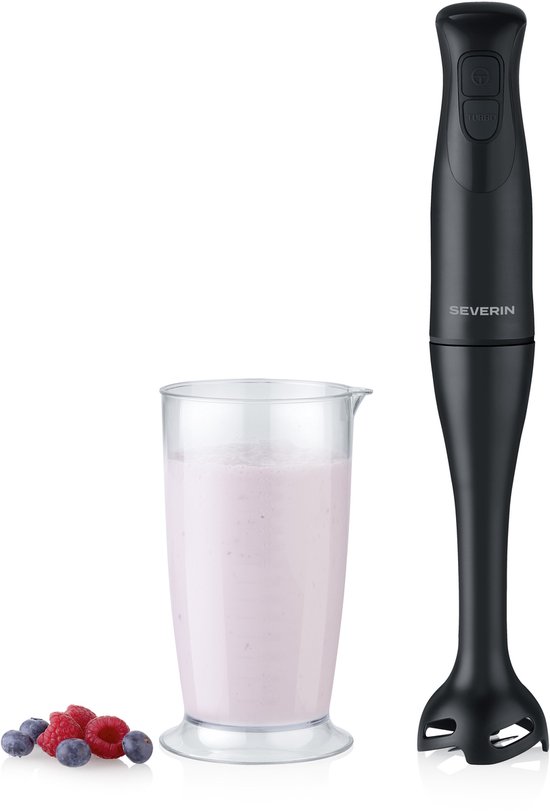Severin SM 3761 Staafmixer met Maatbeker – 350 W – Turbofunctie – 700 ml – Zwart van Merkloos