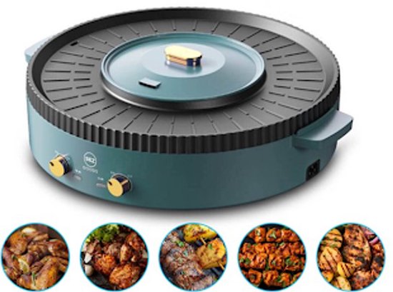 SEZGoods 2-in-1 Chinese Hotpot & Koreaanse BBQ - Partypan - Roestvrij staal