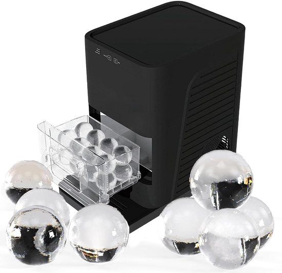 Sferische ijsmachine - Ijsbollen machine - Dranken koelen - Kristalheldere ijsballen - 42 ijsbollen per dag - Zilver